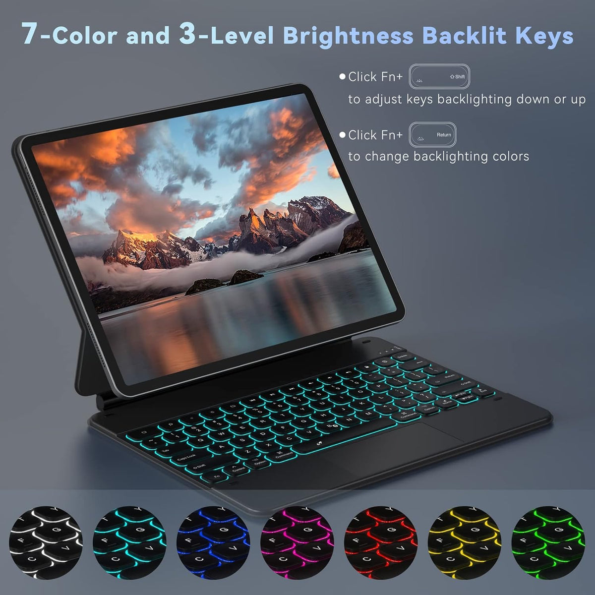 Bluetooth Keyboard with Trackpad Black N4662