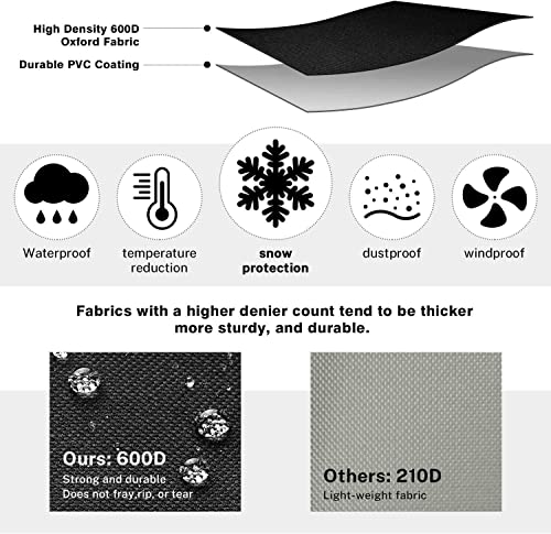 600D Windshield Cover with Side Covers 76 x 49 inches X74102