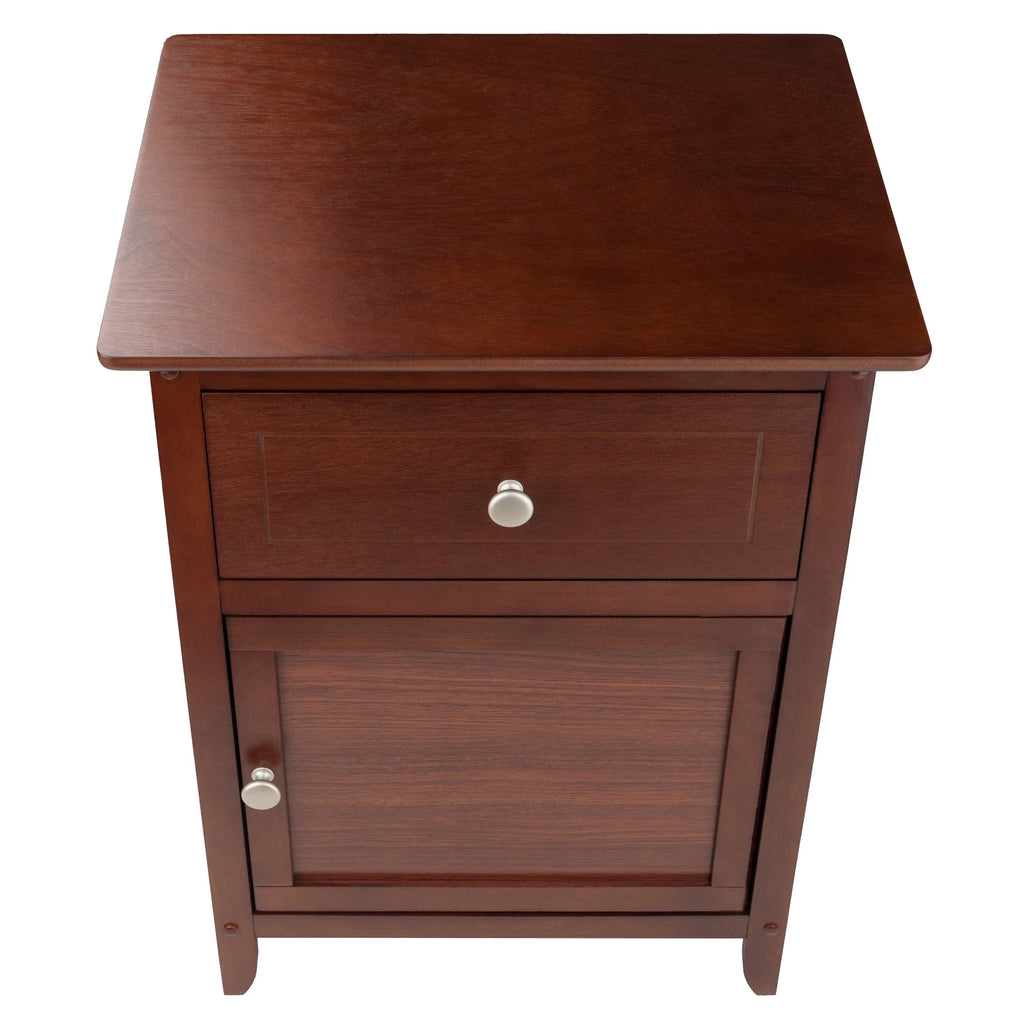 Walnut Finish Accent Table Nightstand H61408