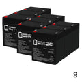 12V 5Ah SLA Battery 9 Pack A818