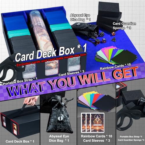 Black Trading Card Storage Case with Magnet Closure D2978