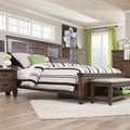 California King Panel Bed Burnished Oak C27322