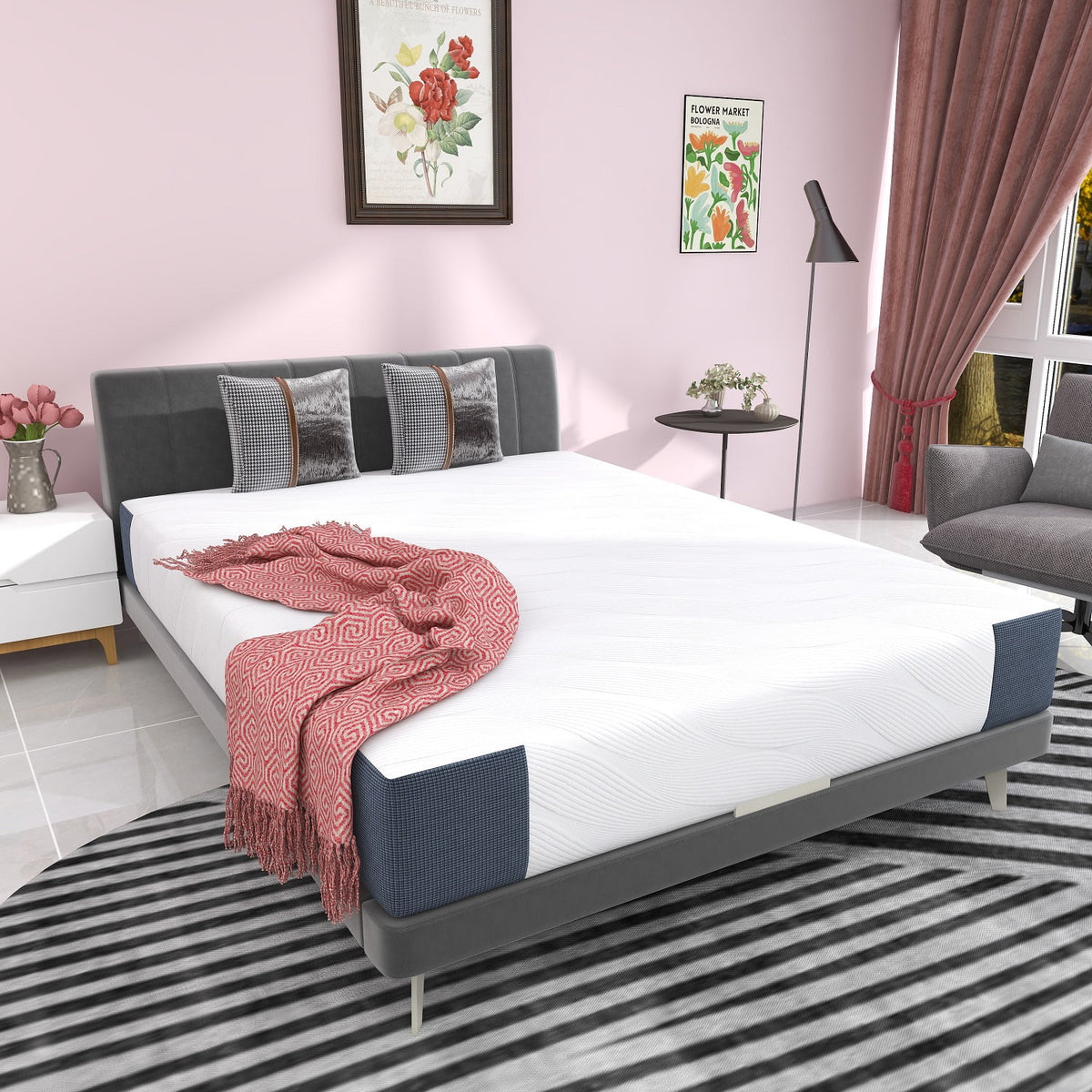 King Size Hybrid Memory Foam Mattress G938486