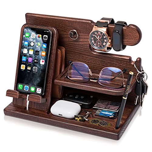 Wood Phone Docking Station Organizer F778678