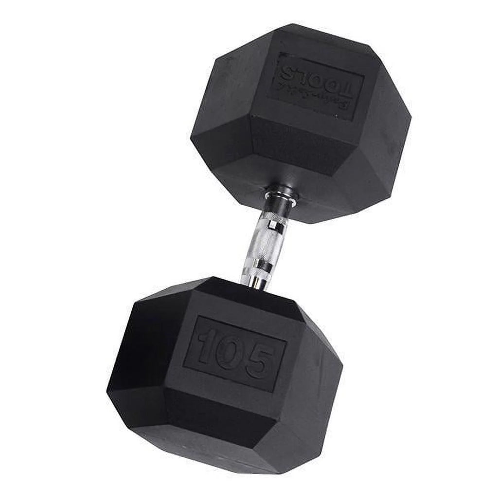 Rubber Coated Hex Dumbbells 35 lb E9082