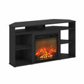 Corner TV Stand with Fireplace E489