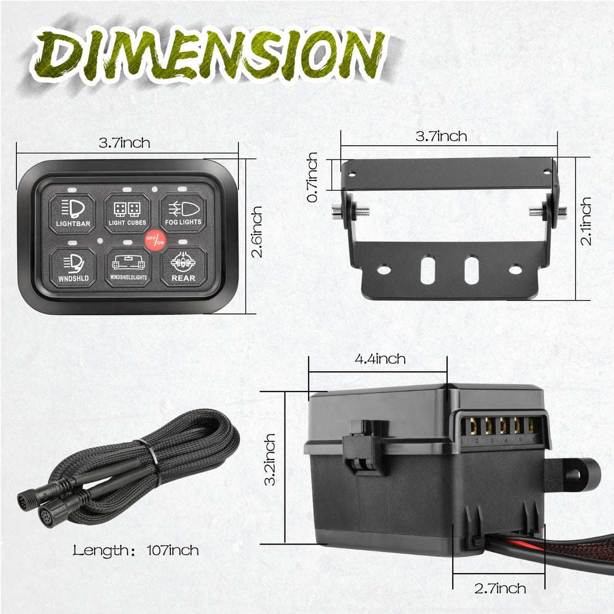 6 Gang Switch Panel Automatic Dimmable J315