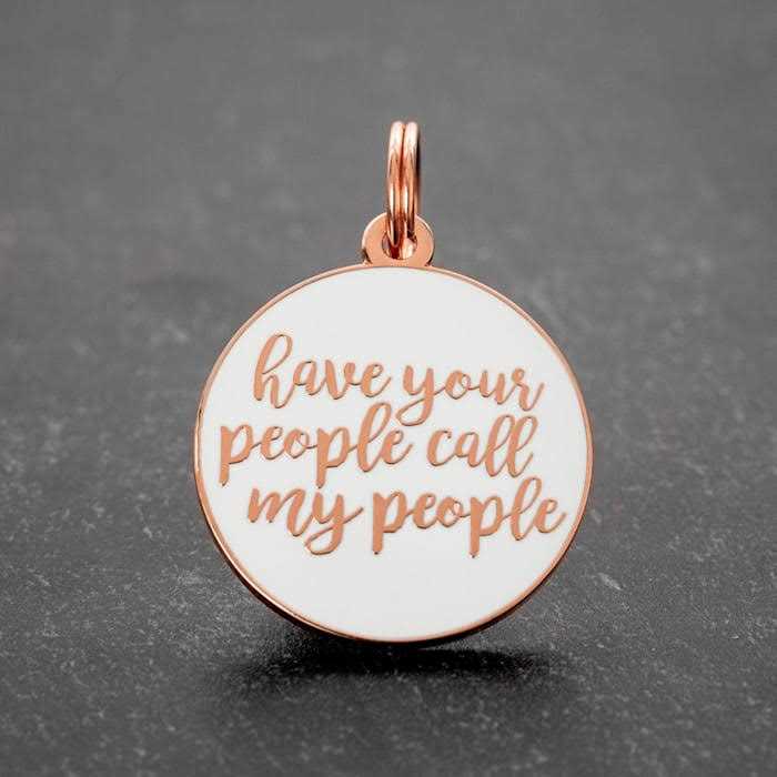 Rose Gold Pet ID Tag D788128