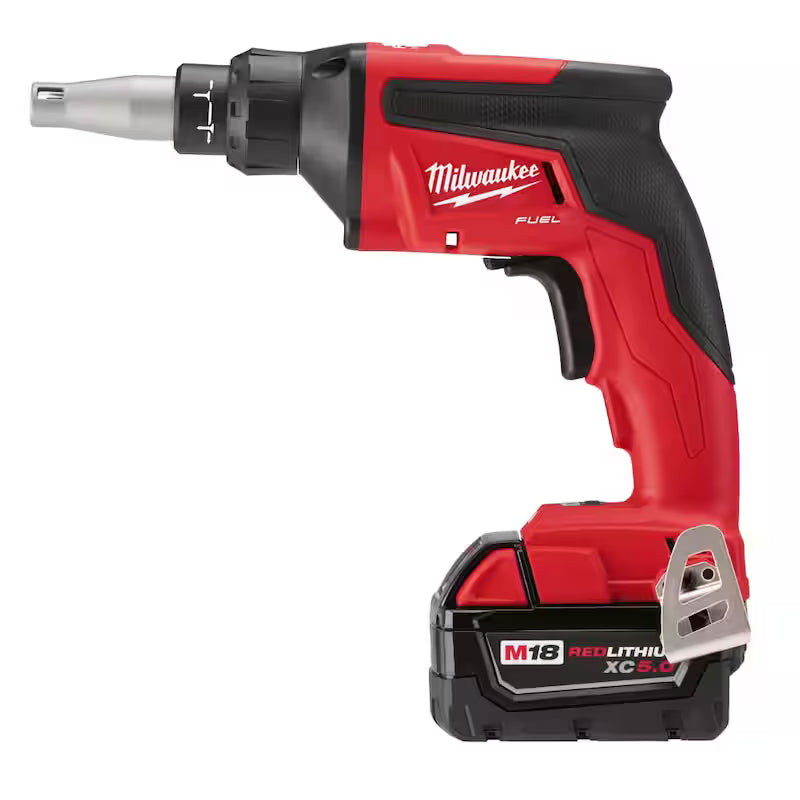 18-Volt Lithium-Ion Brushless Cordless Drywall Screw Gun Kit with Hammer Drill Q69692