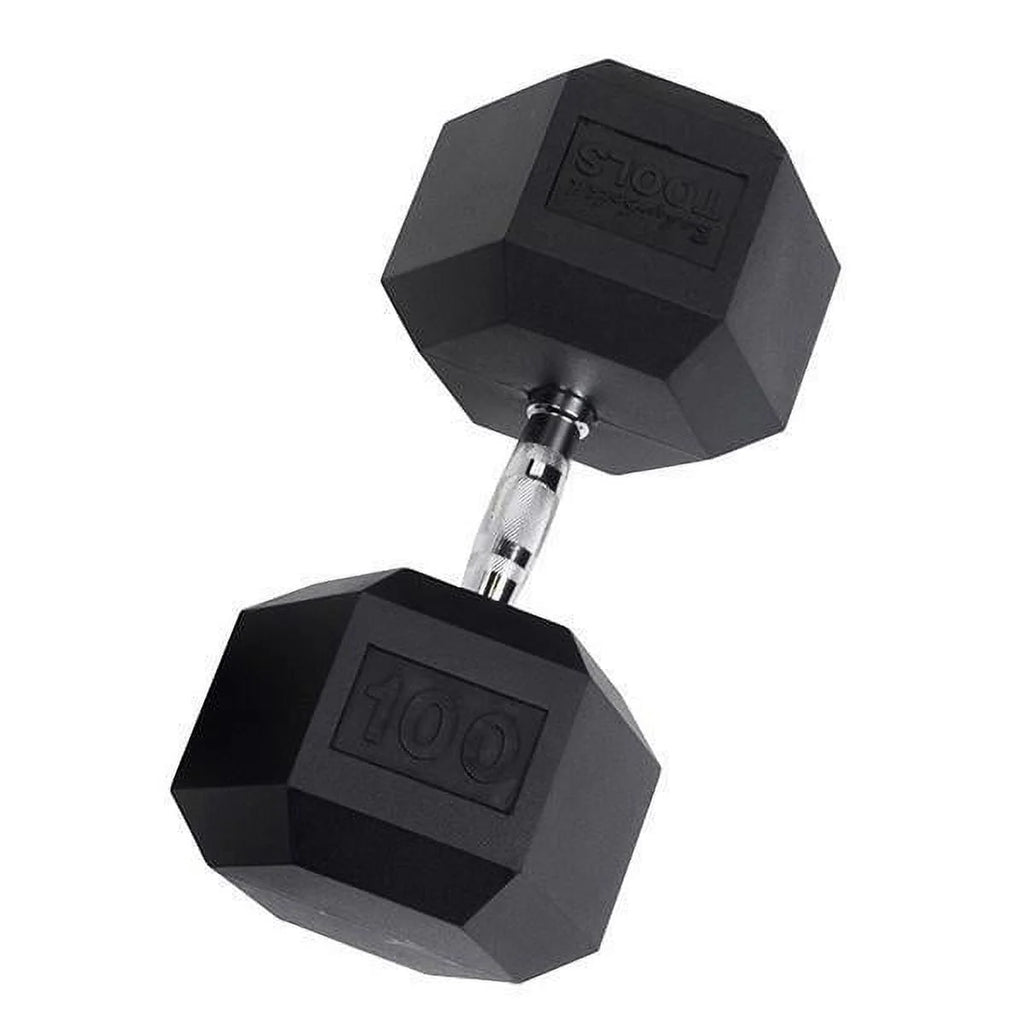 Rubber Coated Hex Dumbbells 35 lb E9082
