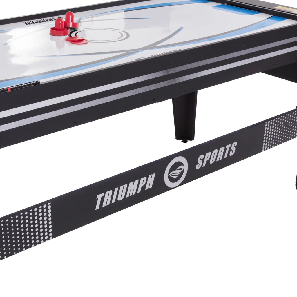 4 in 1 Multi Game Swivel Table with Air Powered Hockey, Table Tennis, Billiards, and Launch Football V649
