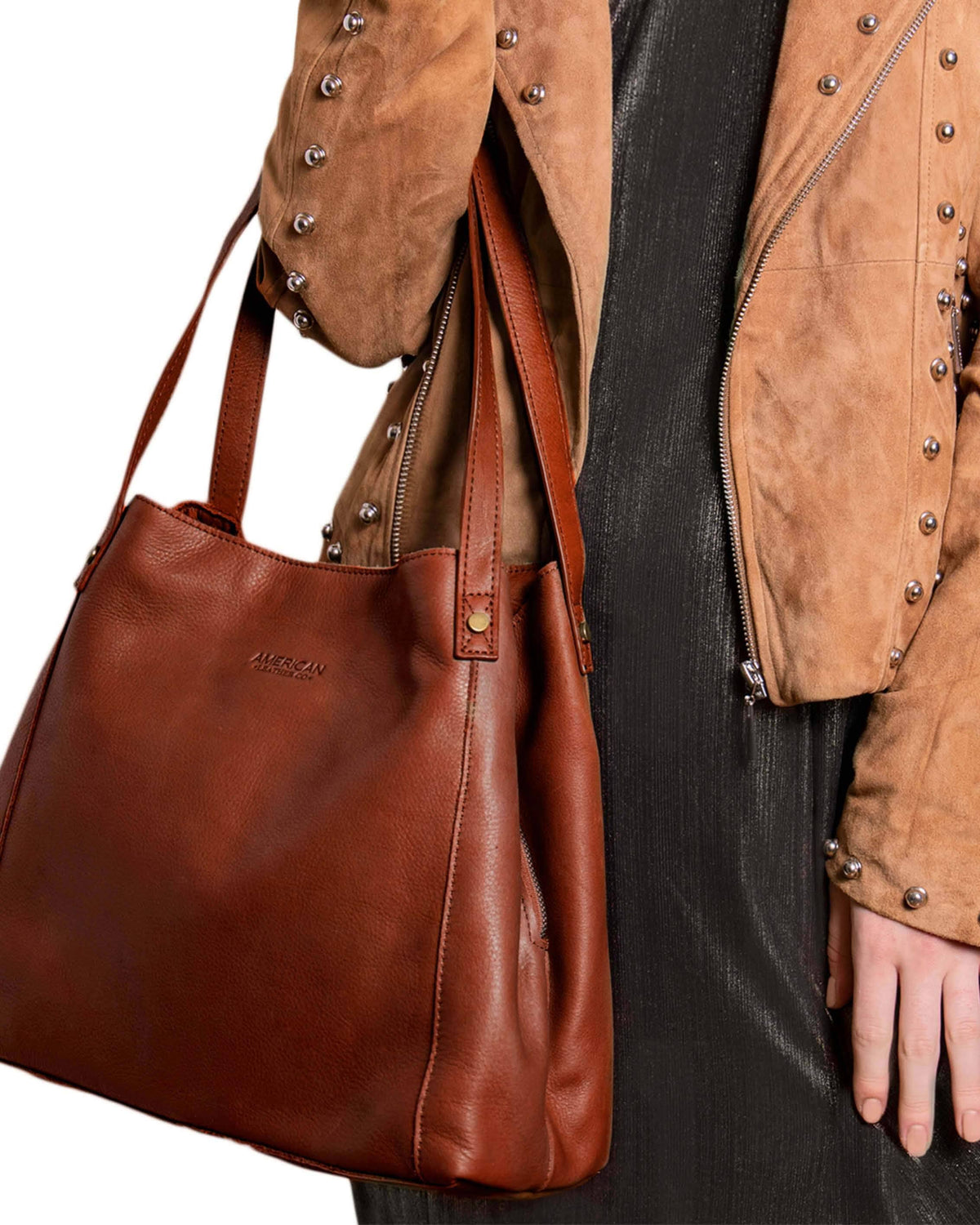 Leather Shopper U7892