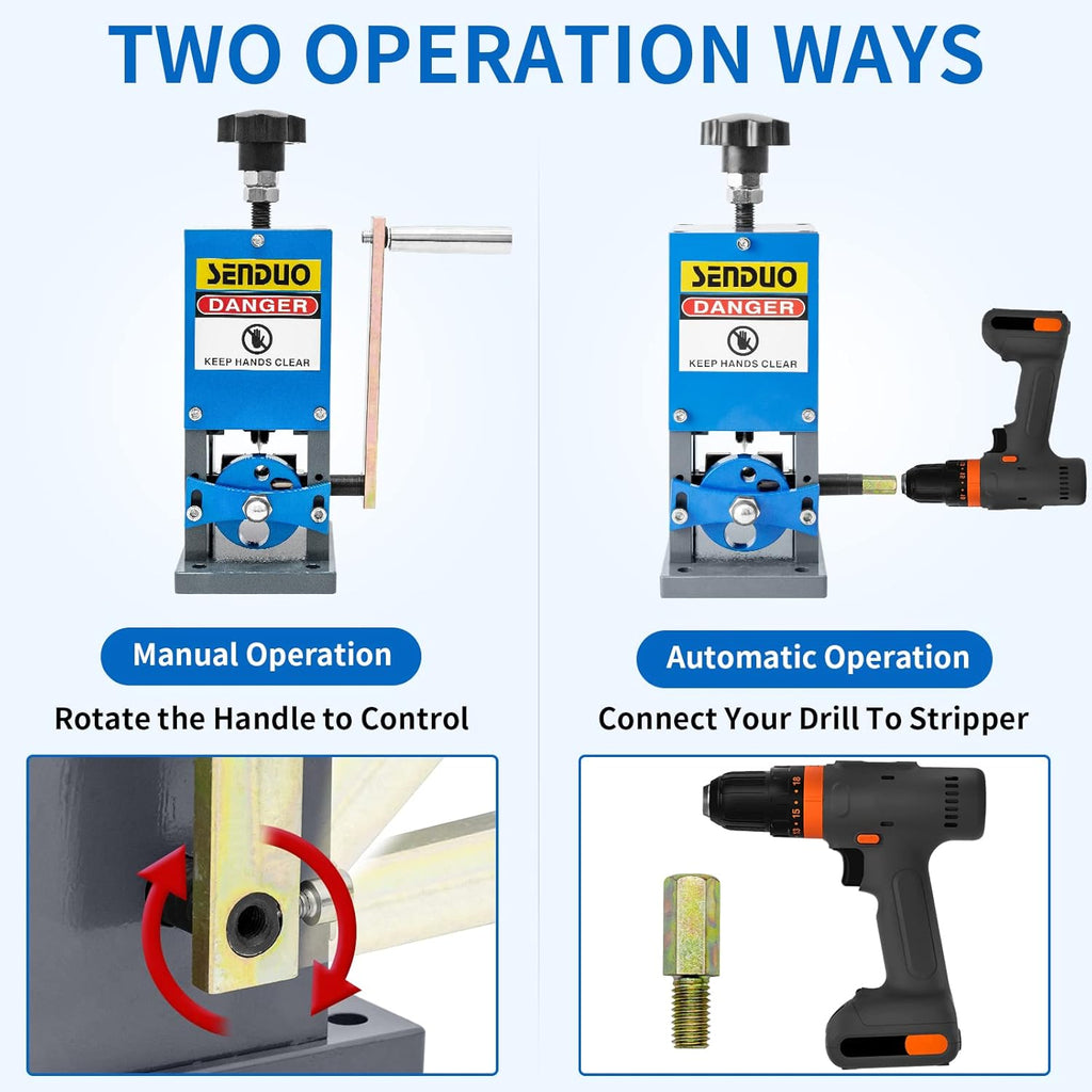Manual Wire Stripping Machine with Hand Crank J810913