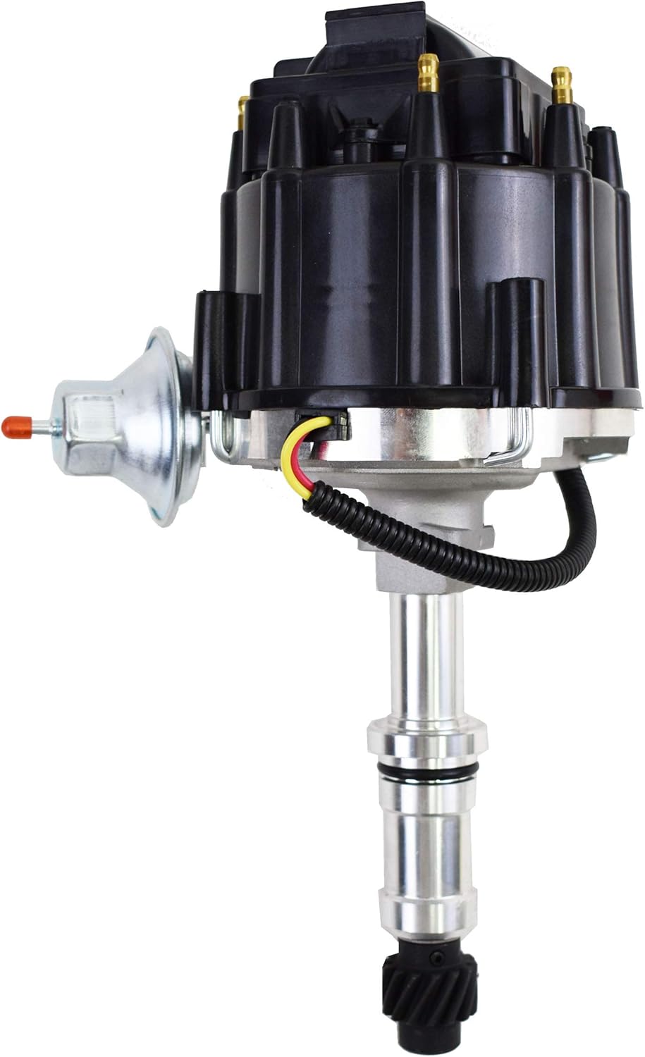 HEI Distributor, 8.0mm Spark Plug Wires, and Battery-Pigtail Harness Kit Y33007