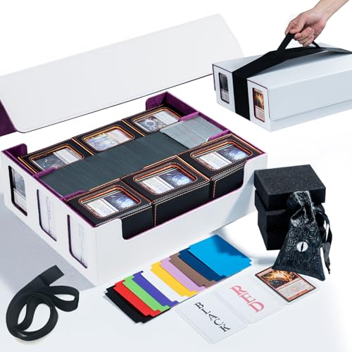 Black Trading Card Storage Case with Magnet Closure D2978