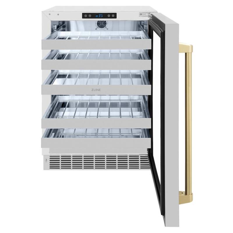 24 in. Dual Zone 44-Bottle Wine Cooler with Glass Door Y8544