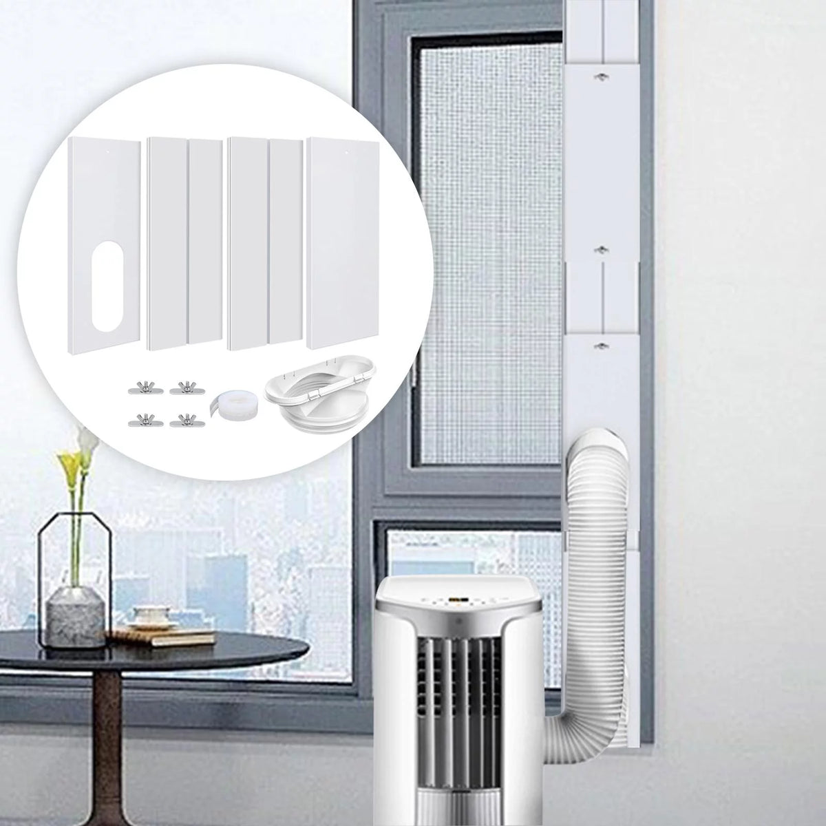 Portable Air Conditioner Window Ducting 4pcs D937322