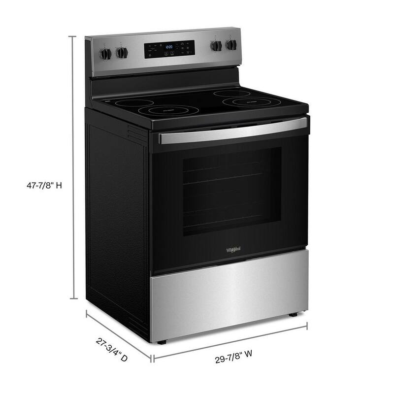 4 Element Freestanding Electric Range in Stainless Steel K438