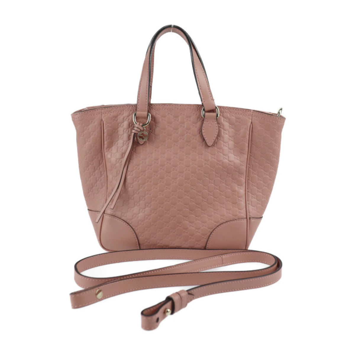 Pre-Owned Leather Pink Handbag B812