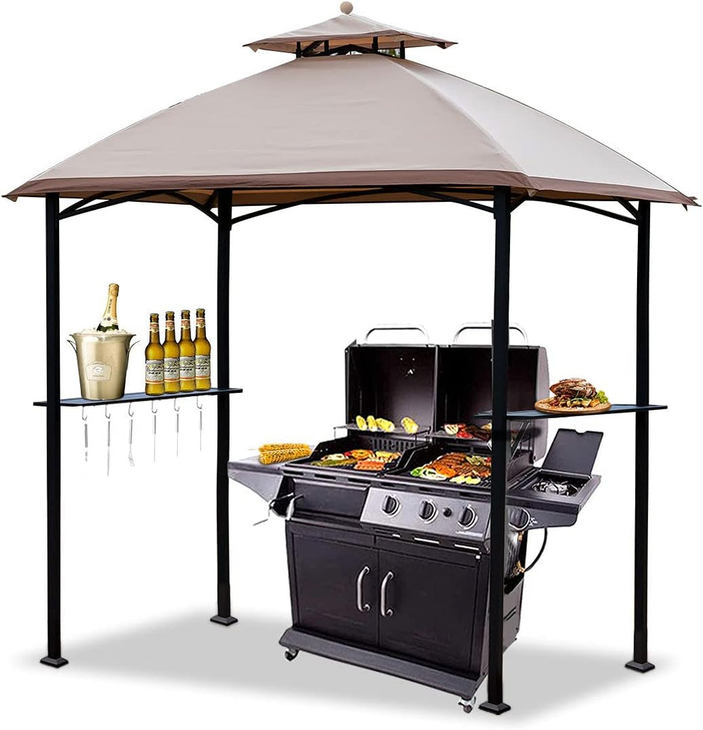 8'x5' Grill Gazebo BBQ Patio Shelter Canopy Y704