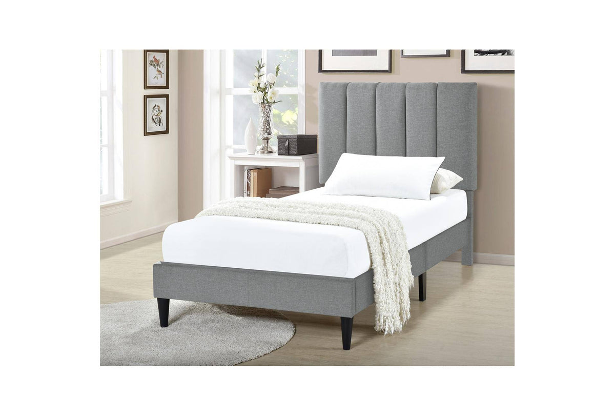 Vertical Channeled Platform Bed P554345