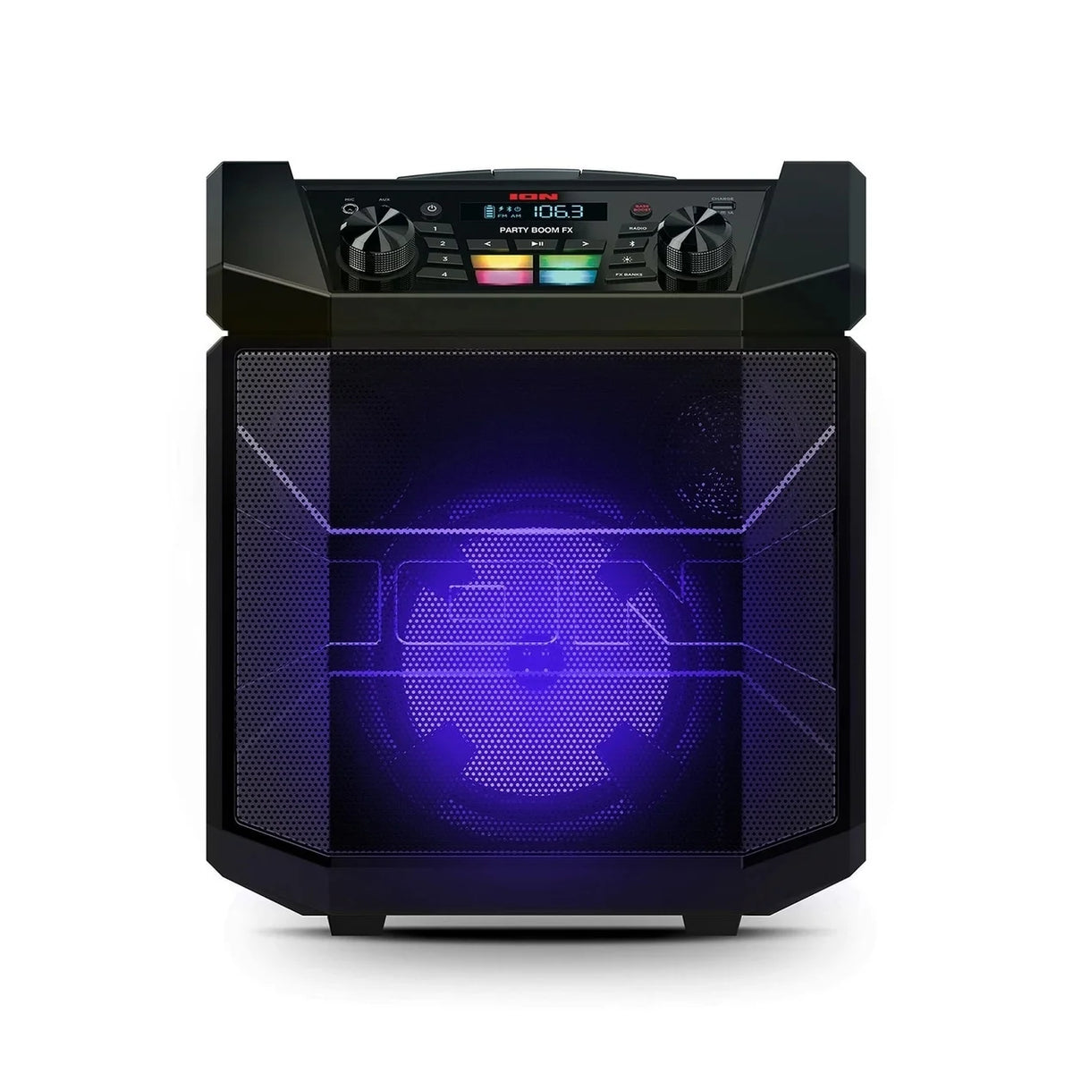 Portable Bluetooth Speaker with LED Lighting, Black E4726