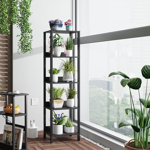 5-Tier Bookshelf with Anti-Fall Baffle Z1547