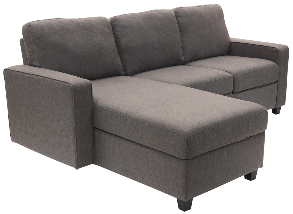 Gray Reclining Sectional with Left Storage Chaise O7023