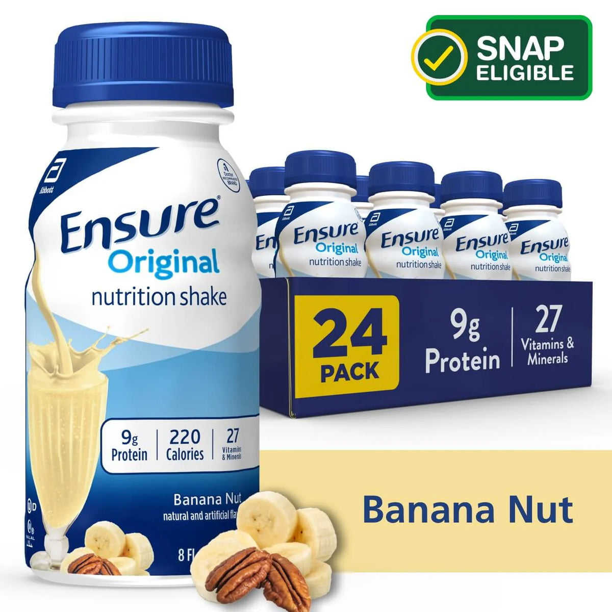 Banana Nut Meal Replacement Nutrition Shake 8 fl oz 24 Count R375365