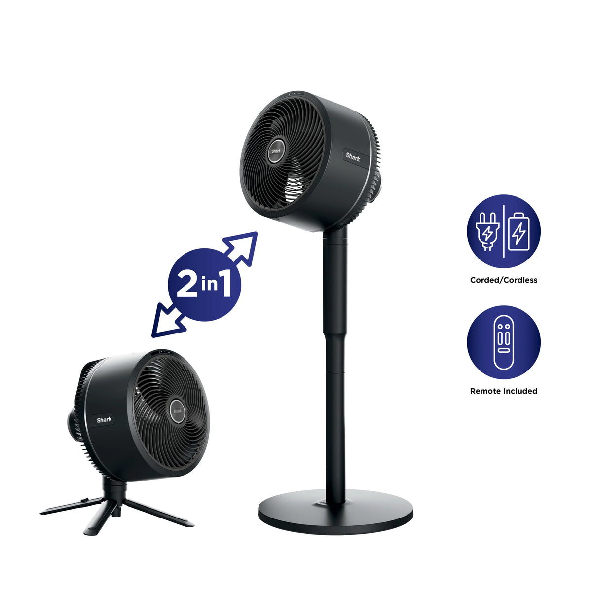 Cordless & Corded Indoor Outdoor Fan S943