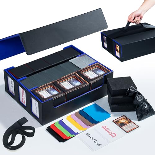 Black Trading Card Storage Case with Magnet Closure D2978