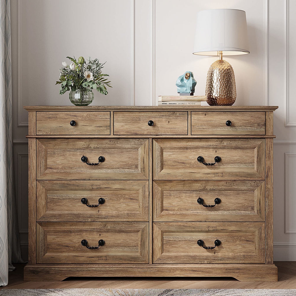 Rustic Oak 6 Drawer Dresser G1369