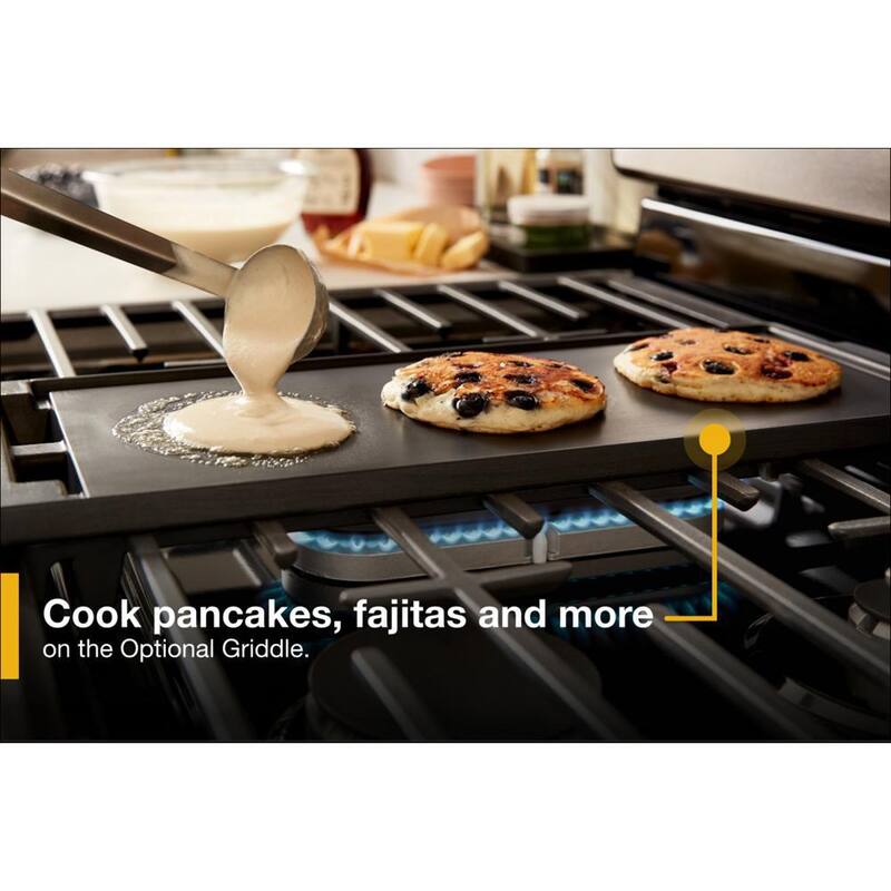 5-Burner Freestanding Gas Range in Black J595