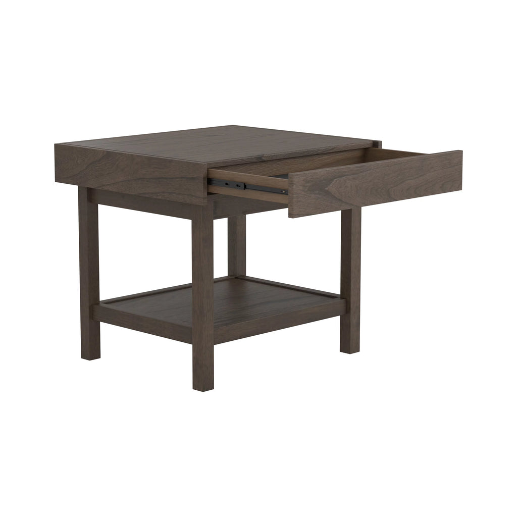 Rectangle End Table with Shelf A127