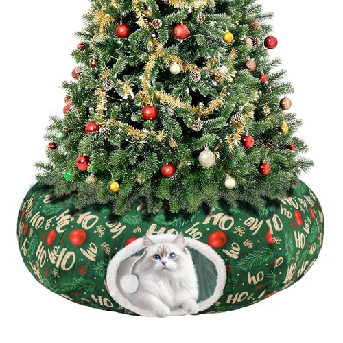 Grey Fluffy Plush Cat Tunnel Bed W396796