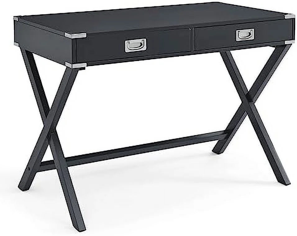 Small Computer Desk with Drawer 42" White M38210