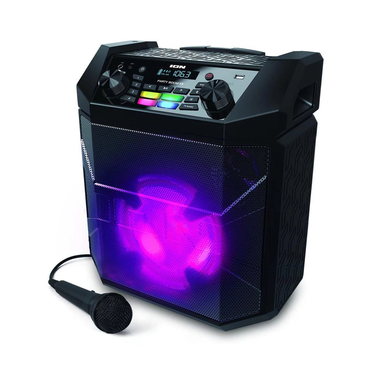 Portable Bluetooth Speaker with LED Lighting, Black E4726