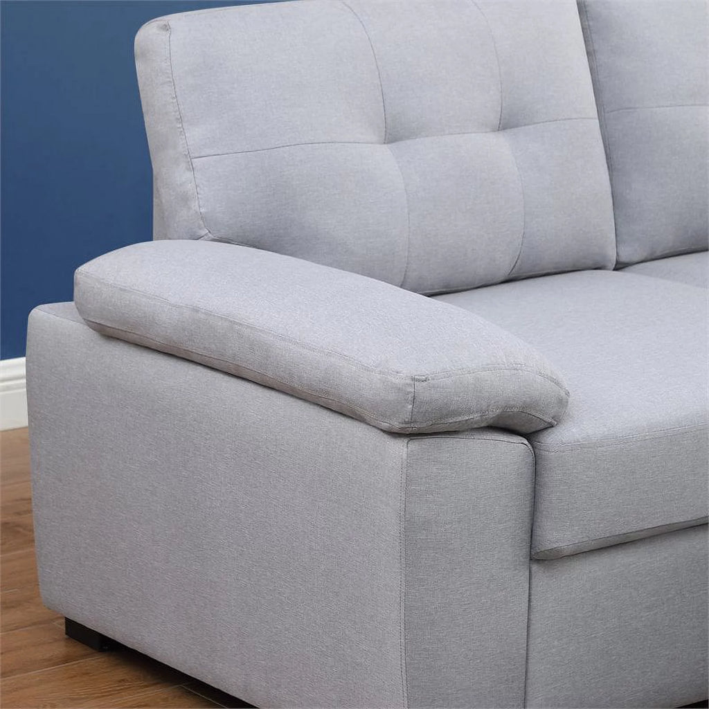 5-Seat Fabric Sleeper Sectional Sofa with Storage Z369
