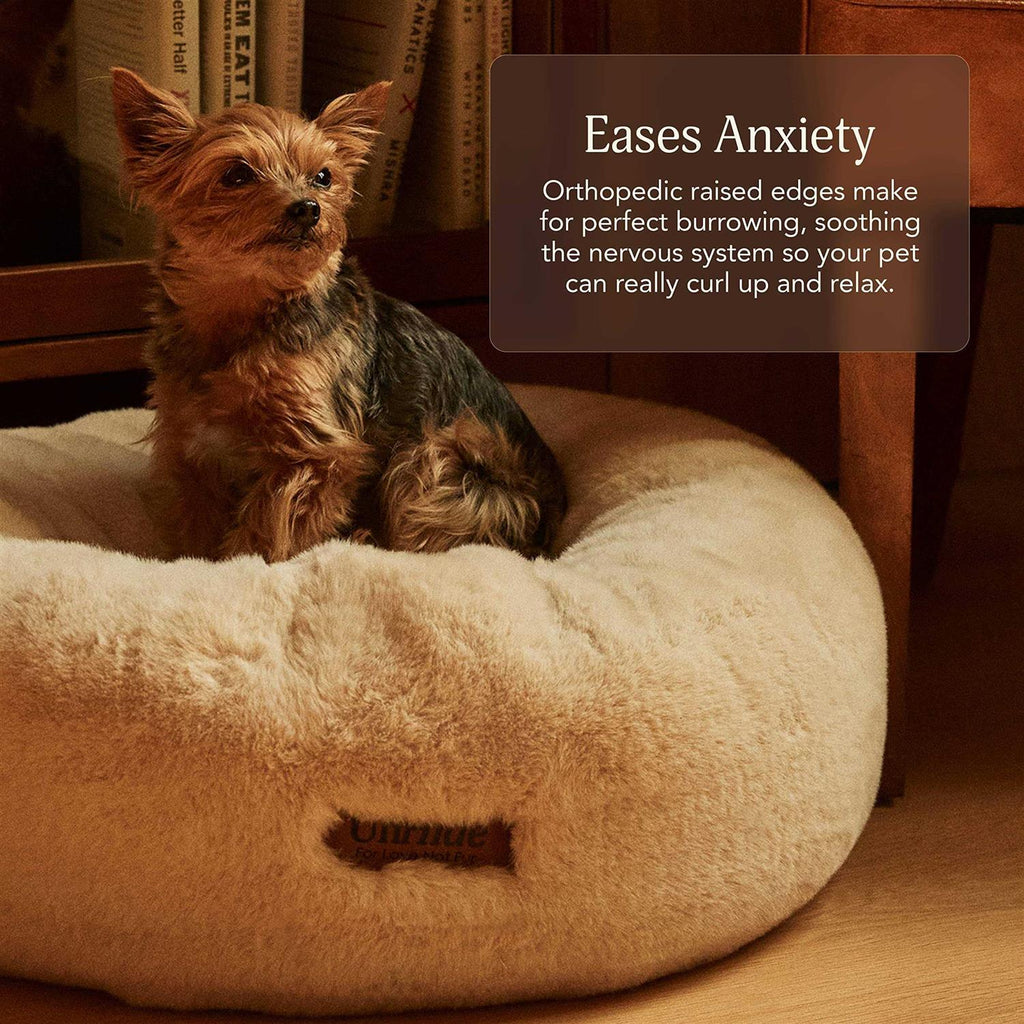 Extra Soft Dog Bed Removable Faux Fur Cover V5453