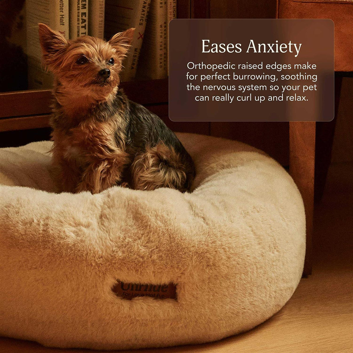 Extra Soft Dog Bed Removable Faux Fur Cover V5453
