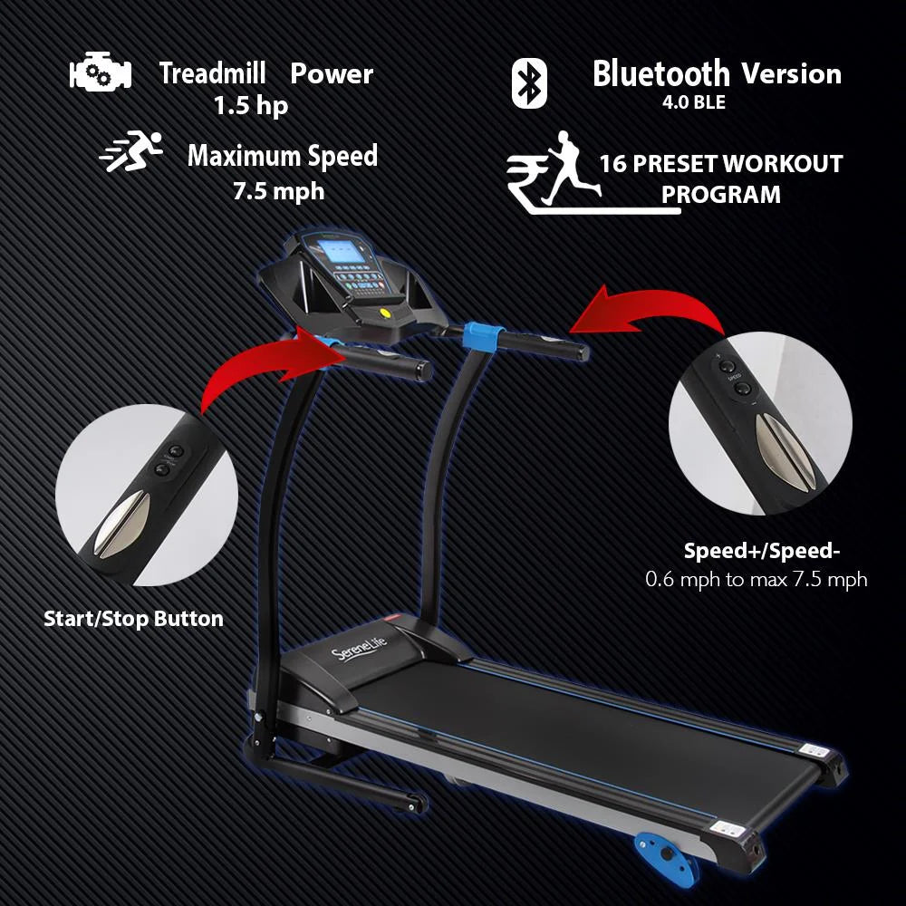 Foldable Cardio Exercise Machine with LCD A840802