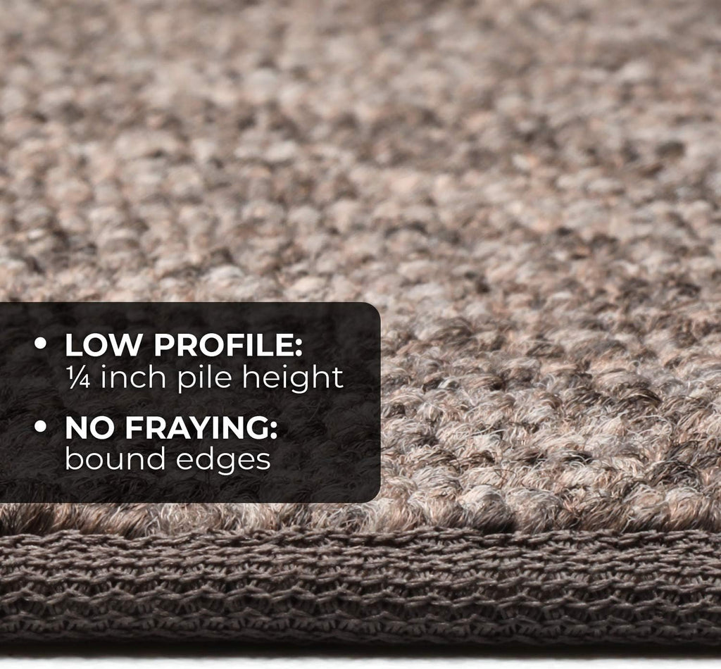 Skid-Resistant Carpet Runner Pebble Gray 12 Feet X 36 Inches I574385