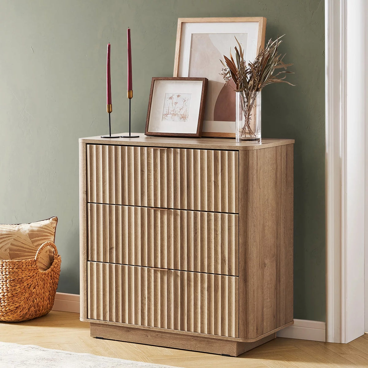 Oak 3 Drawer Dresser R42345