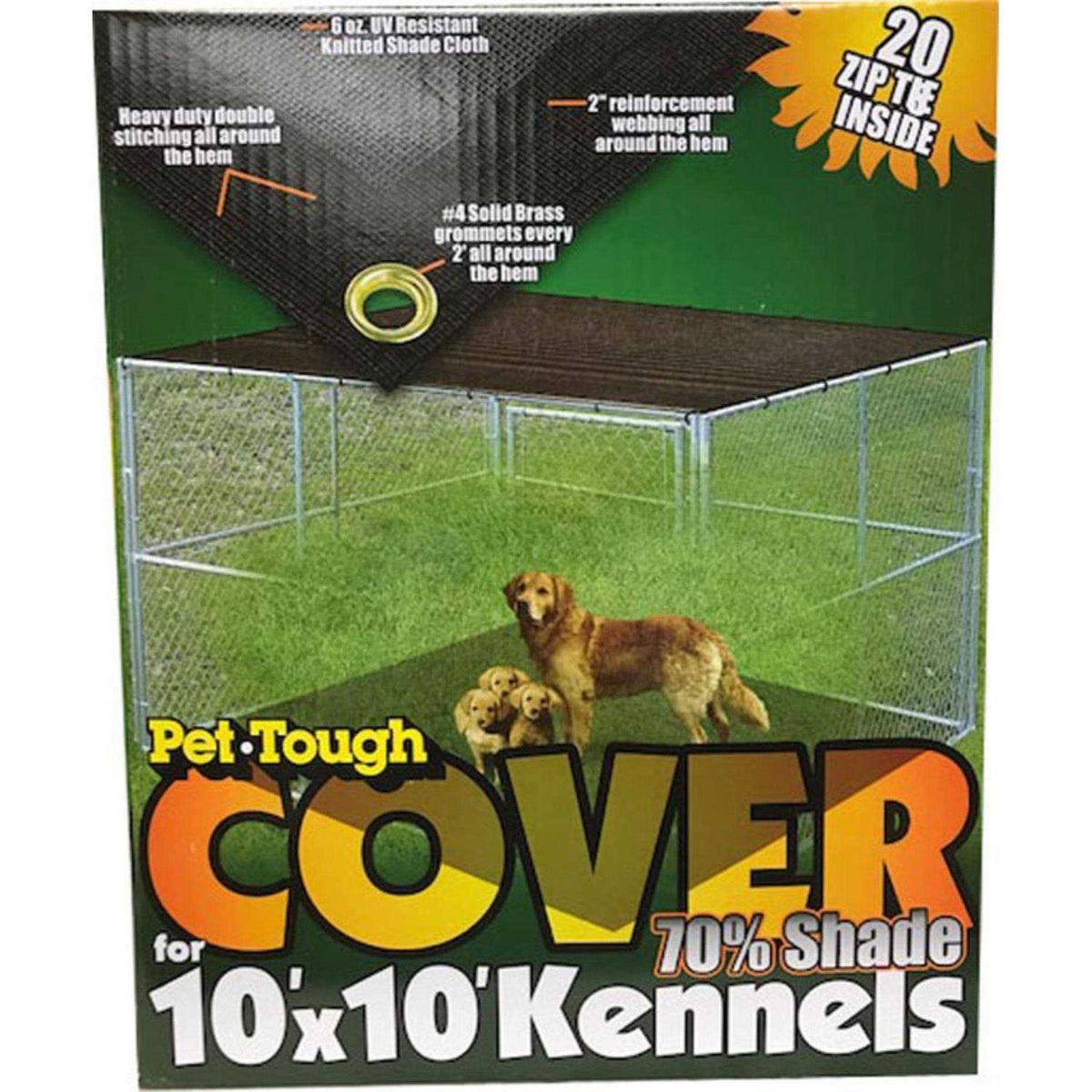 10 ft. x 10 ft. Pet Kennel Shade Cover G815