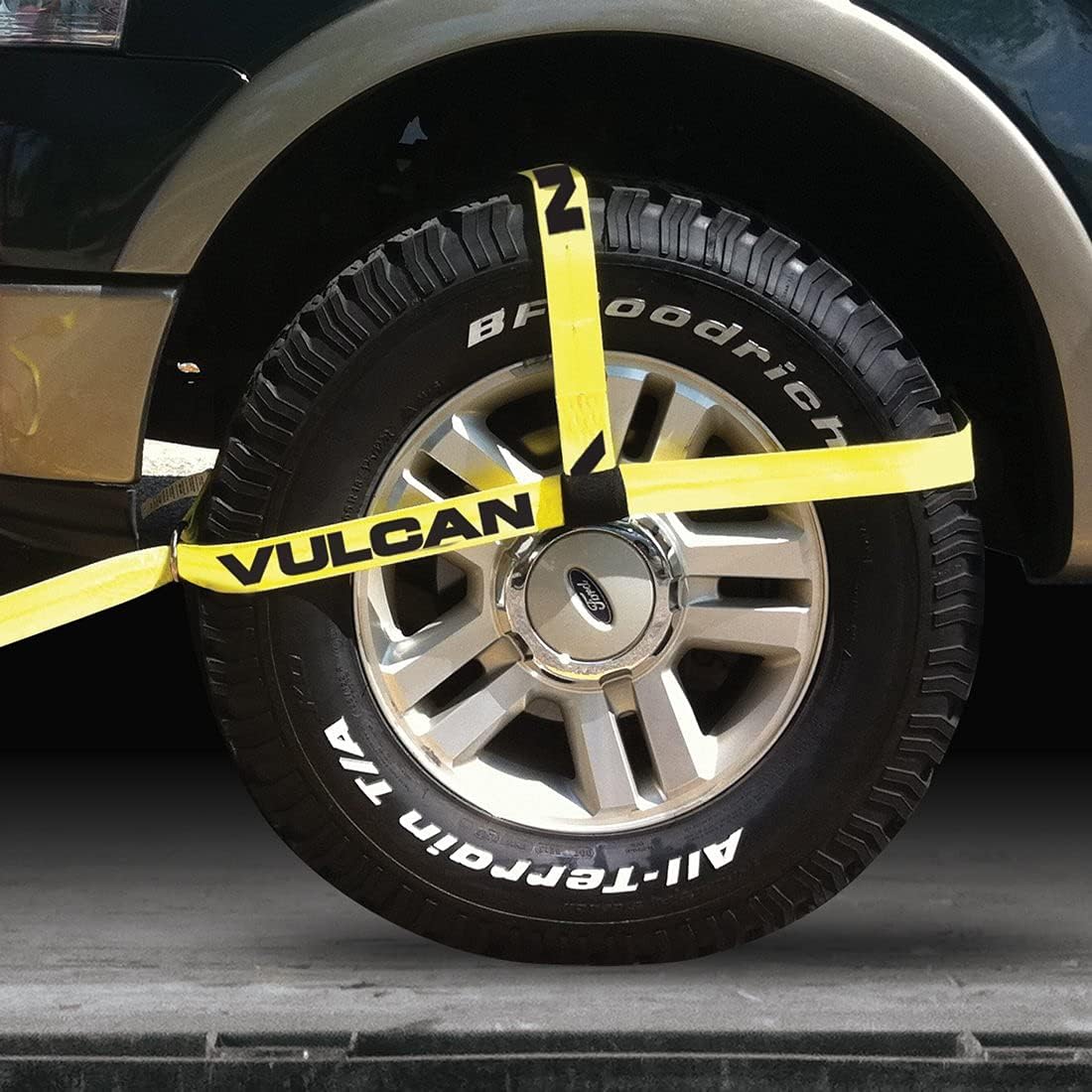 Adjustable Loop Snap Hooks Yellow Car Tie Down Kit K593