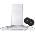 36" 380 CFM Ductless Wall Mount Range Hood in Stainless Steel C30206