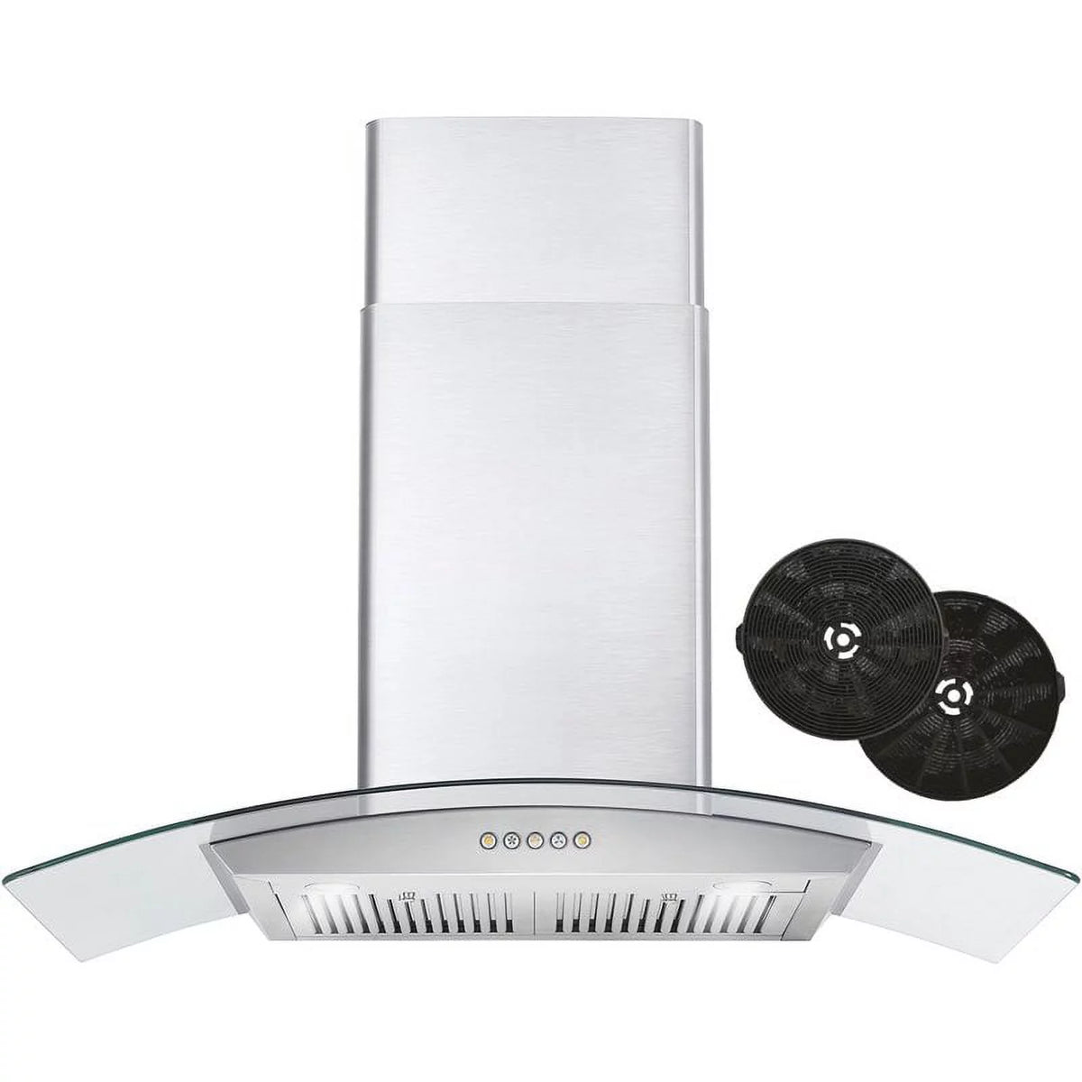 36" 380 CFM Ductless Wall Mount Range Hood in Stainless Steel C30206