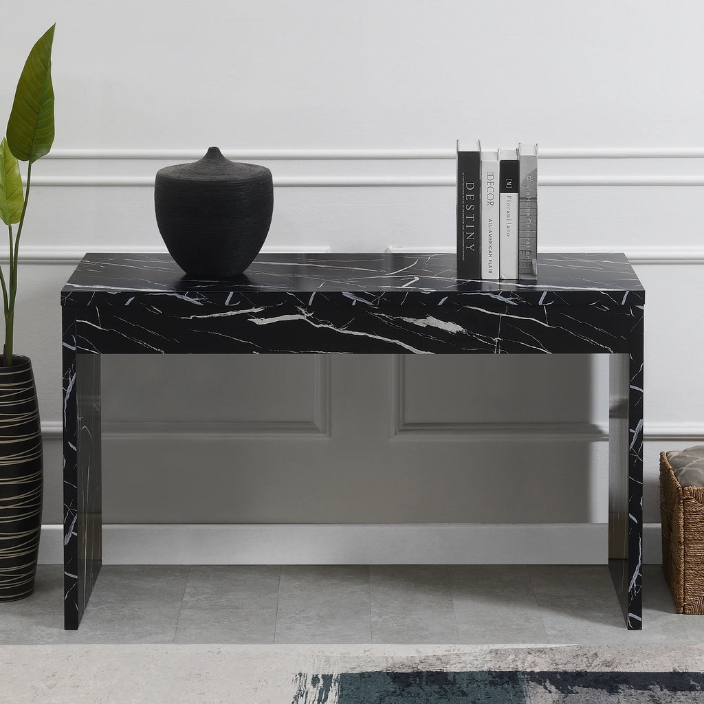Black Wood Console Table/Desk D900252
