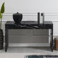 Black Wood Console Table/Desk D900252