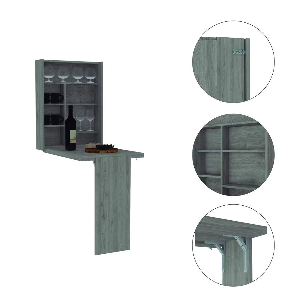 Light Gray Wall Double Door Cabinet D83704